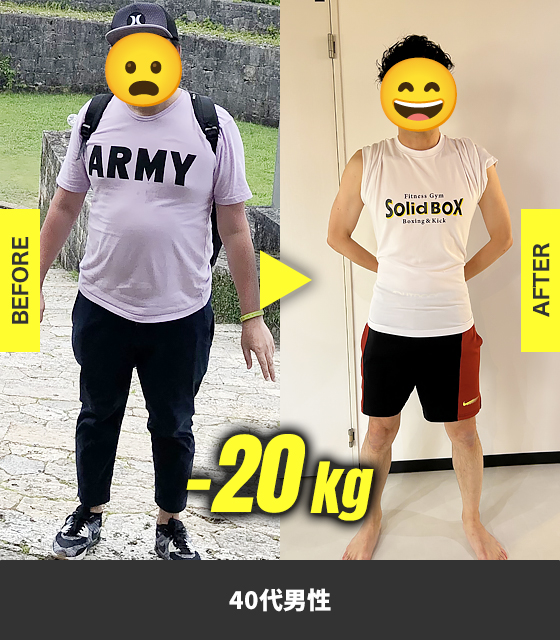 40代男性-20kg